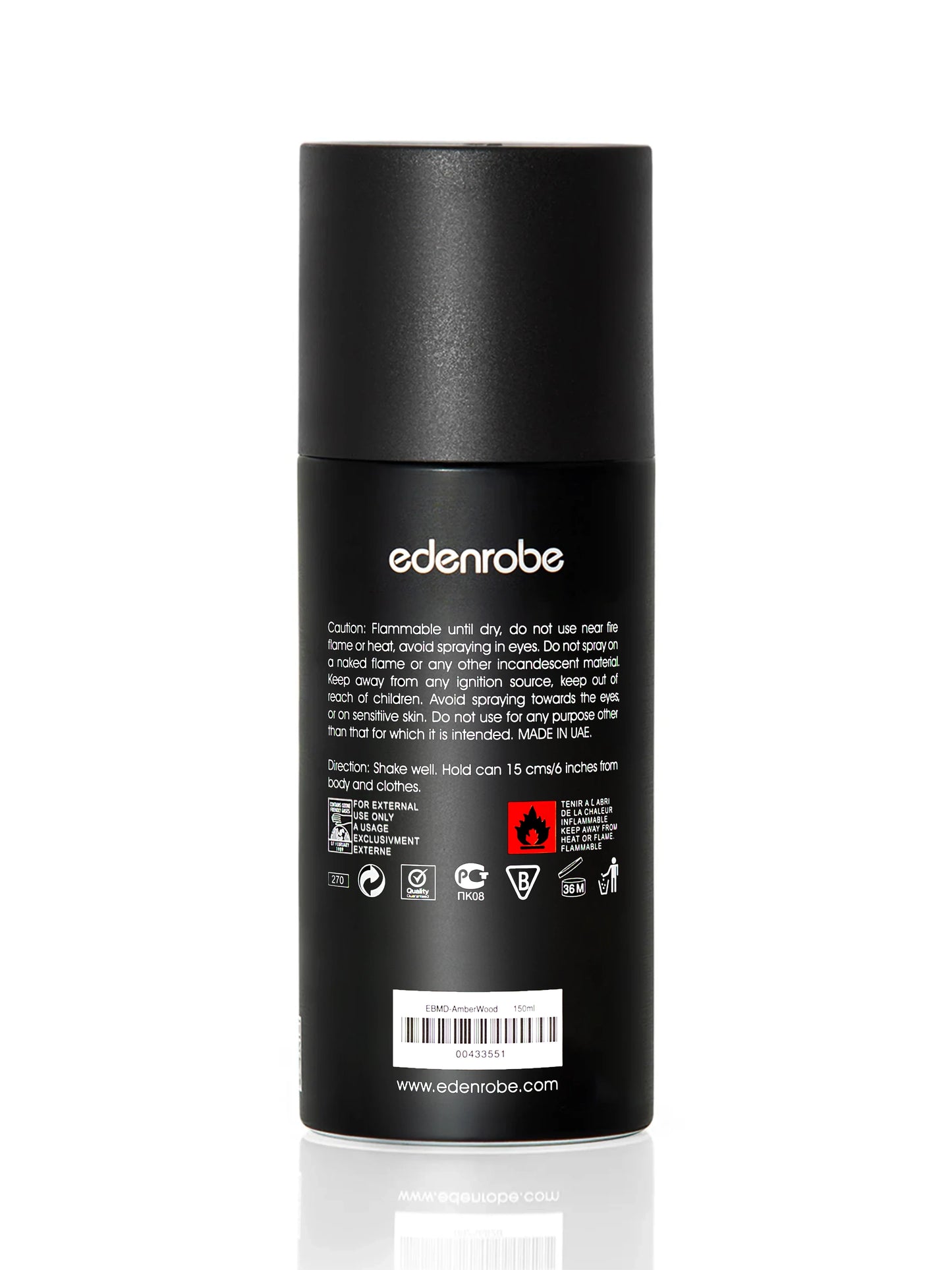 Edenrobe Amber Wood Deodorant for Men – 150ml