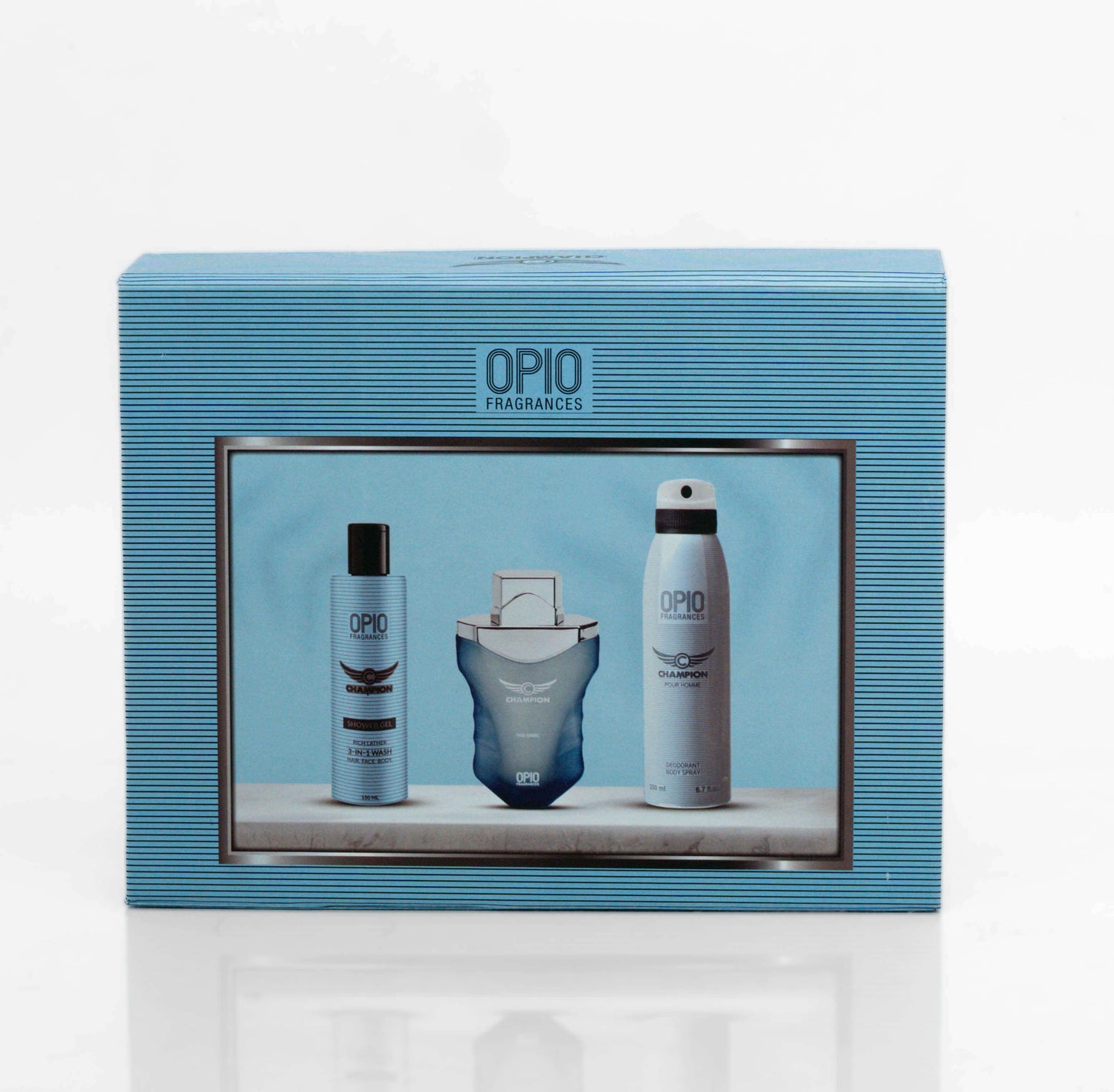 OPIO CHAMPION 3-in-1 GIFTSET FOR MEN | Long Lasting, Masculine Scent
