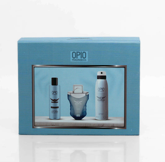 OPIO CHAMPION 3-in-1 GIFTSET FOR MEN | Long Lasting, Masculine Scent