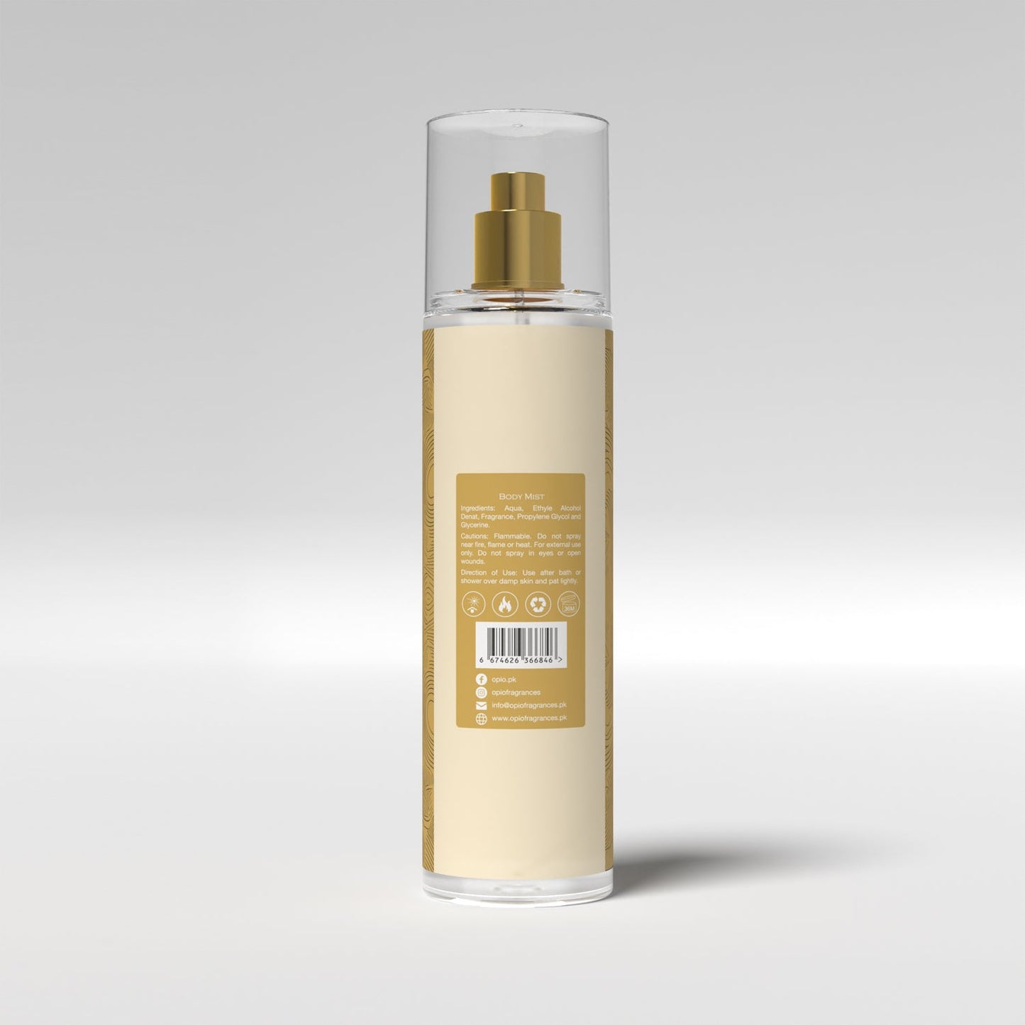 Opio Emotion – Body Mist | 250ml | Soft Floral Everyday Scent